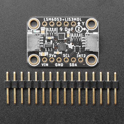 Adafruit LSM6DS3TR-C + LIS3MDL 9DoF MOTION/MAGNETIC SENSOR