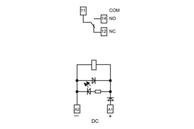 Relay interface module 12VDC 16A 1 CO