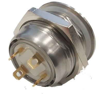 PUSH-BUTTON SWITCH WITH WHITE LED OFF-(ON)