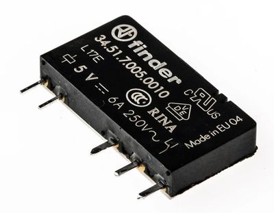 PCB RELAY SPDT 6A 5VDC