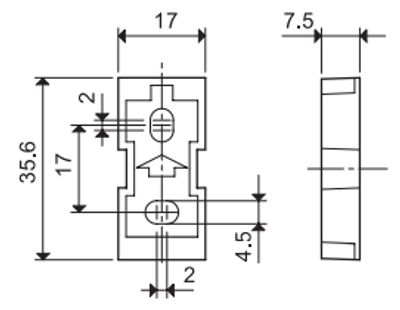 DIN RAIL ADAPTER FOR PANEL MOUNTING DIN RAIL ADAPTER FOR PANEL MOUNTING