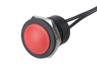 PUSH-BUTTON SWITCH IP67 2A 24V RED BUTTON