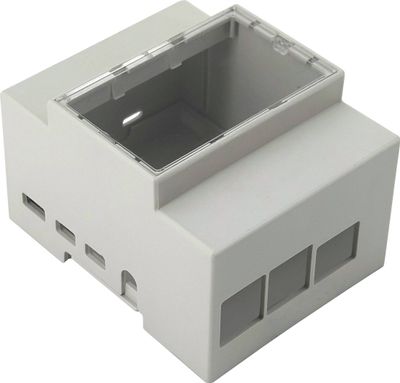 Joy-IT Plastic DIN rail case for Raspberry Pi 4 B