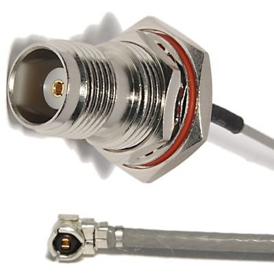 U.FL - TNC(F)Bulkhead 1,32mm L-135mm