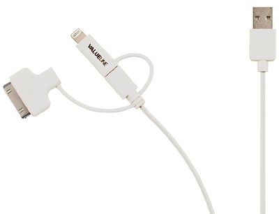 USB-2.0 iPod/iPhone/iPad SYNC AND CHARGE CABLE 1m