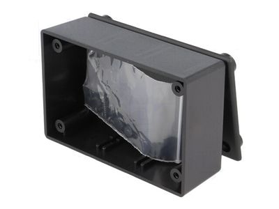 BLACK PLASTIC BOX 30X54X83