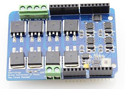 ARDUINO SHIELD 2-CH H-Bridge (8A 22V)
