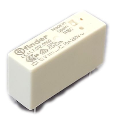 PCB RELAY 1-CO 10A 12VDC Sensitive Coil