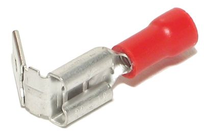 PUSH-ON PIGGY BACK 6,3mm RED