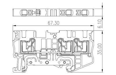 Dinkle DP4N-TN-PE, GTB C3, pushin, 0.2-6mm3, GY