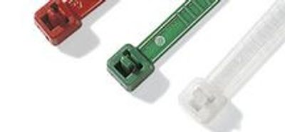 RE USABLE NYLON CABLE TIE 195x4,7mm GREEN 25pcs