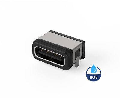 USB-C waterproof connector 16pin single row SMD