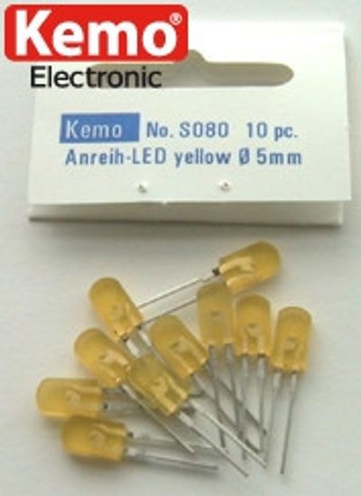 Line up LED Ø5mm yellow approx. 10 pieces Line up LED Ø5mm yellow approx. 10 pieces