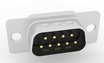 D9-connector male 0.8Au machined 7A