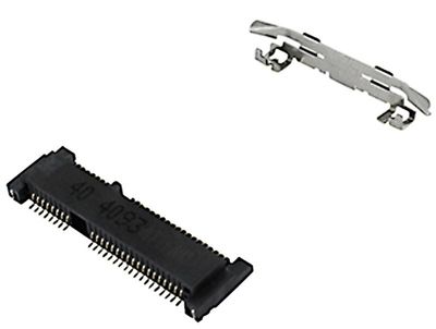 Mini PCIe socket latch 4.0H (one piece) w/Cap