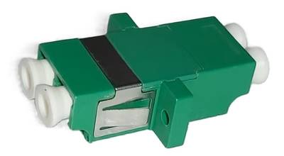 LC Duplex Adapter SM/APC Green Zr sleeve