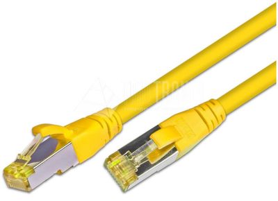 CAT6A PATCH CABLE SHIELDED S/FTP 0,5m yellow