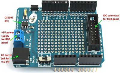 ARDUINO 16x32 RGB LED MATRIX PANEL
