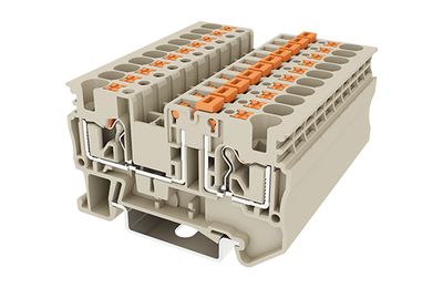 Dinkle DP4N-TG, DTB, 500V 20A, pushin, 0.2-6mm2, BG