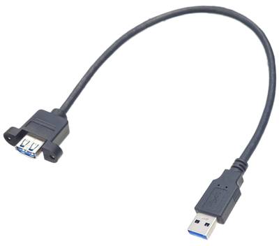 USB 3.0 extension cable A-male / A-female for panel 30cm