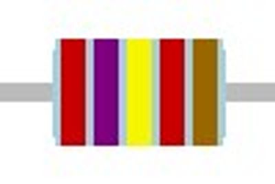 METAL FILM RESISTOR 0,6W: 27,4kohm