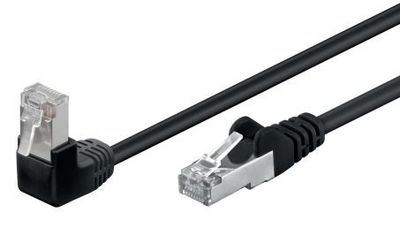 CAT5e PATCH CABLE U/UTP 0,5M ANGLE