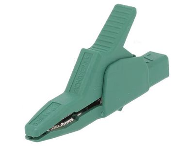 4mm CROCODILE CLIP "BIG MOUTH" GREEN