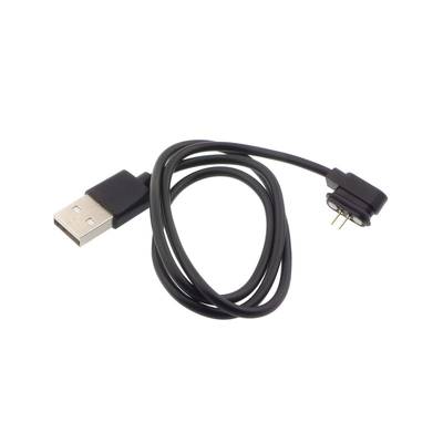 USB cable with a 2-pin magnetic connector + mating counterpart