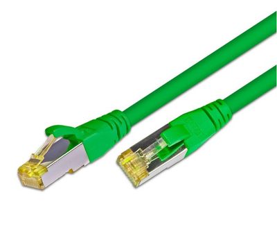 CAT6A SHIELDED NETWORK CABLE S/FTP 3m green