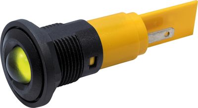10mm LED INDICATOR LIGHT 12V YELLOW