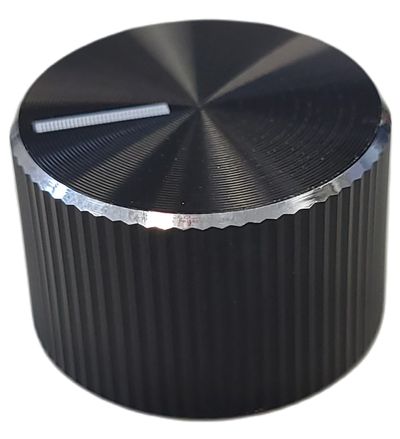 CONTROL KNOB 6mm AXIS Ø18mm BLACK