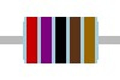 METAL FILM RESISTOR 0,6W: 2,7kohm