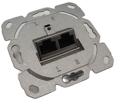 WALL MOUNT BOX CAT6 2xRJ45