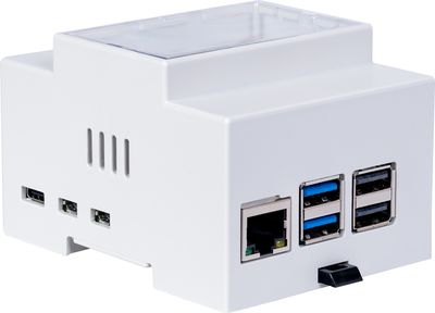 Joy-IT Raspberry Pi 5 DIN Rail Housing white Joy-IT Raspberry Pi 5 DIN Rail Housing white
