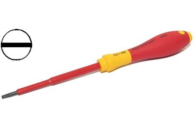 1000V INSULATED SCREWDRIVER SLOTTED TIP 3,5mm 100/204mm
