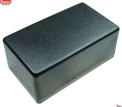 PLASTIC ENCLOSURE 120x70x50mm black