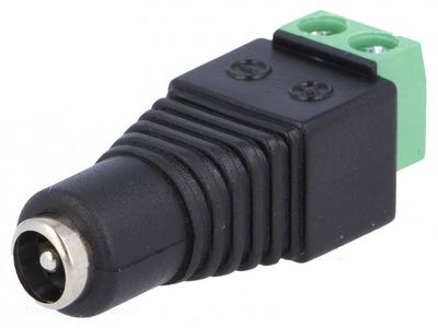 DC JACK 2,1mm WITH TERMINAL BLOCK