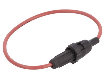 CARTRIDGE IN LINE FUSE HOLDER, 6.3A, 32V 5x20mm