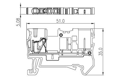 Dinkle DPES2.5, FTB C1, 800V 24A, pushin/plug, 0.14-4mm2, BG