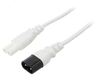 EXTENSION CORD C7-C8 WHITE 0,5m