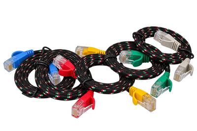 CAT6 Tough network cable assortment 1 m, 5 colors
