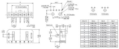 3,0mm 1x2pole male horizontal Sn UL 94V-0