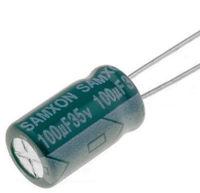 LOW ESR ELECTROLYTIC CAPACITOR 100µF 35V 6,3x11mm R2,5