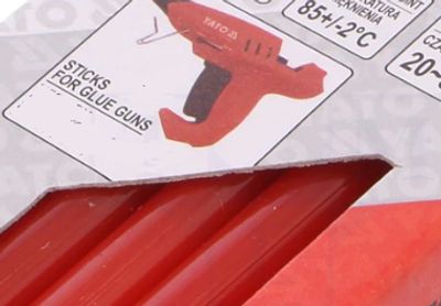HOT GLUE STICK 7mm RED 12pcs HOT GLUE STICK 7mm RED 12pcs