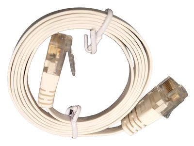 CAT6 FLAT NETWORK CABLE U/UTP 1m white CAT6 FLAT NETWORK CABLE U/UTP 1m white