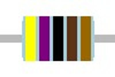 METAL FILM RESISTOR 0,6W: 4,7kohm