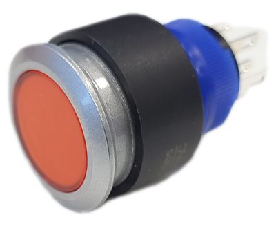 Lockable push-button with red 3V LED