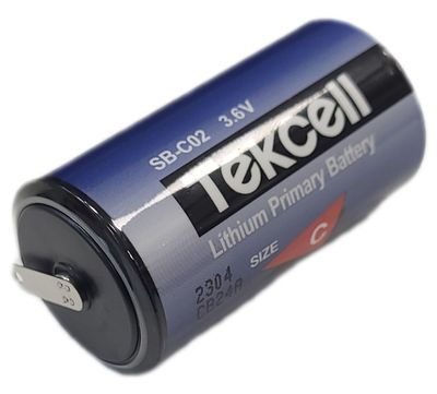 LITHIUM BATTERY 3,6V C-SIZE WITH SOLDER TAGS LITHIUM BATTERY 3,6V C-SIZE WITH SOLDER TAGS