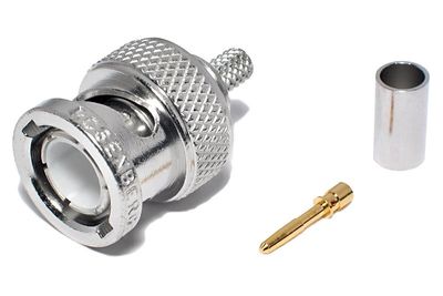 BNC CONNECTOR MALE CRIMP 75/Ø3,8mm CABLE BNC CONNECTOR MALE CRIMP 75/Ø3,8mm CABLE
