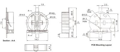 PARISTOPIDIN NAPPIPARISTOILLE CR1220 SMD